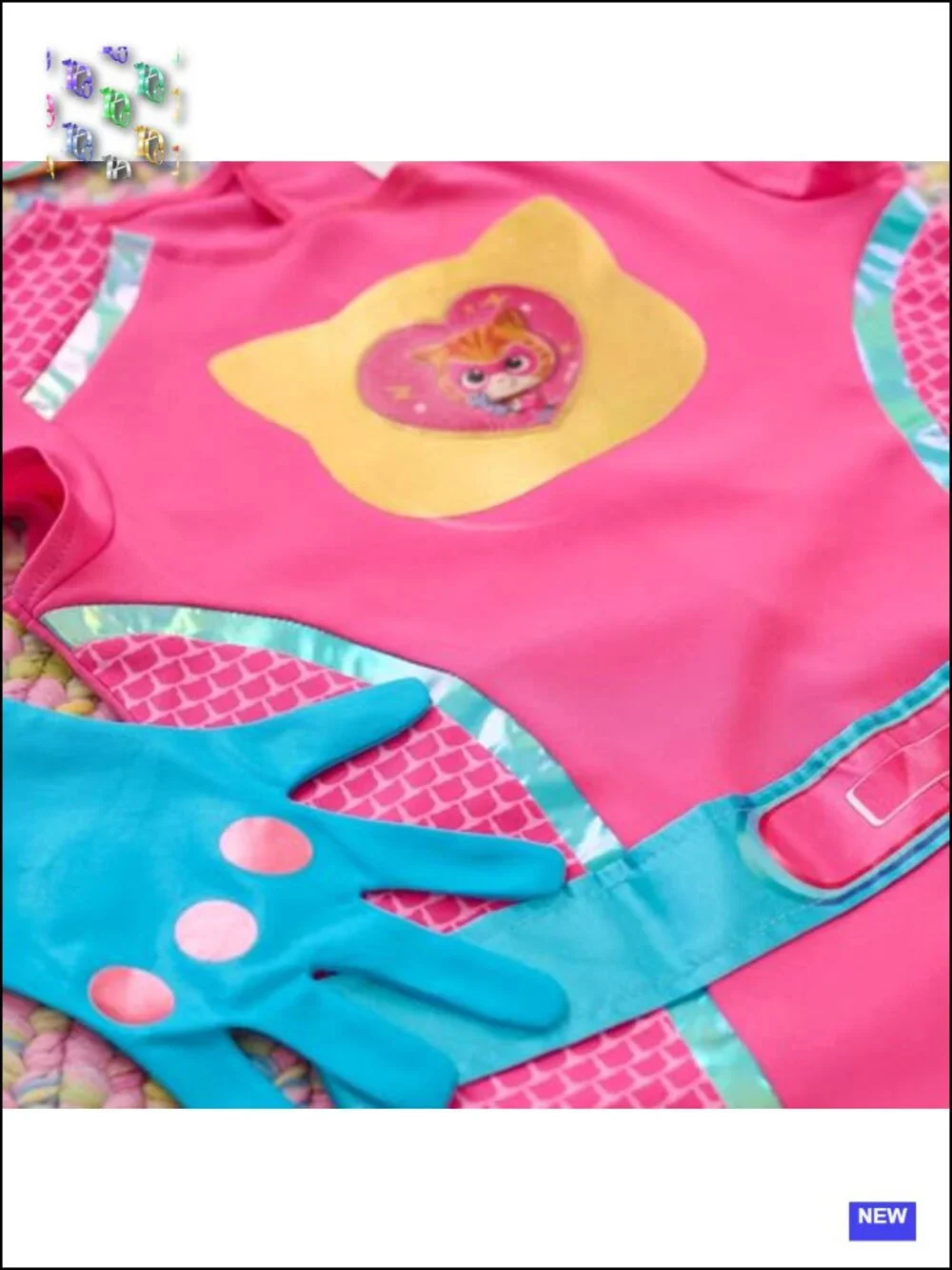Disney Junior SuperKitties Ginny Dress Up Set 5 Piece Superhero Costume Kids